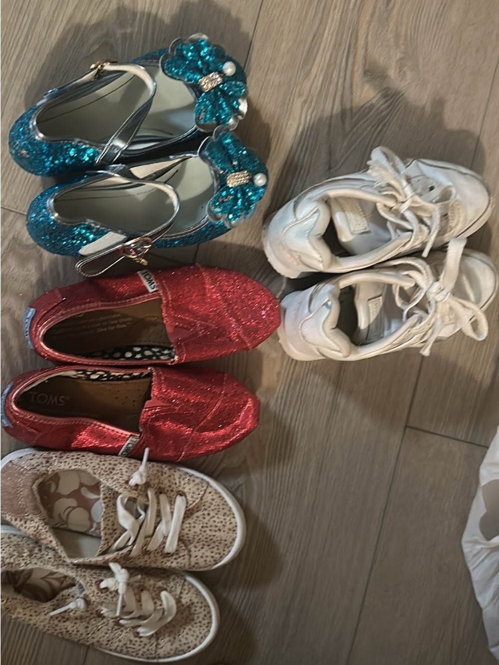 Kids bundle sneakers, slip on, and heels! Brand names. Some brand new!